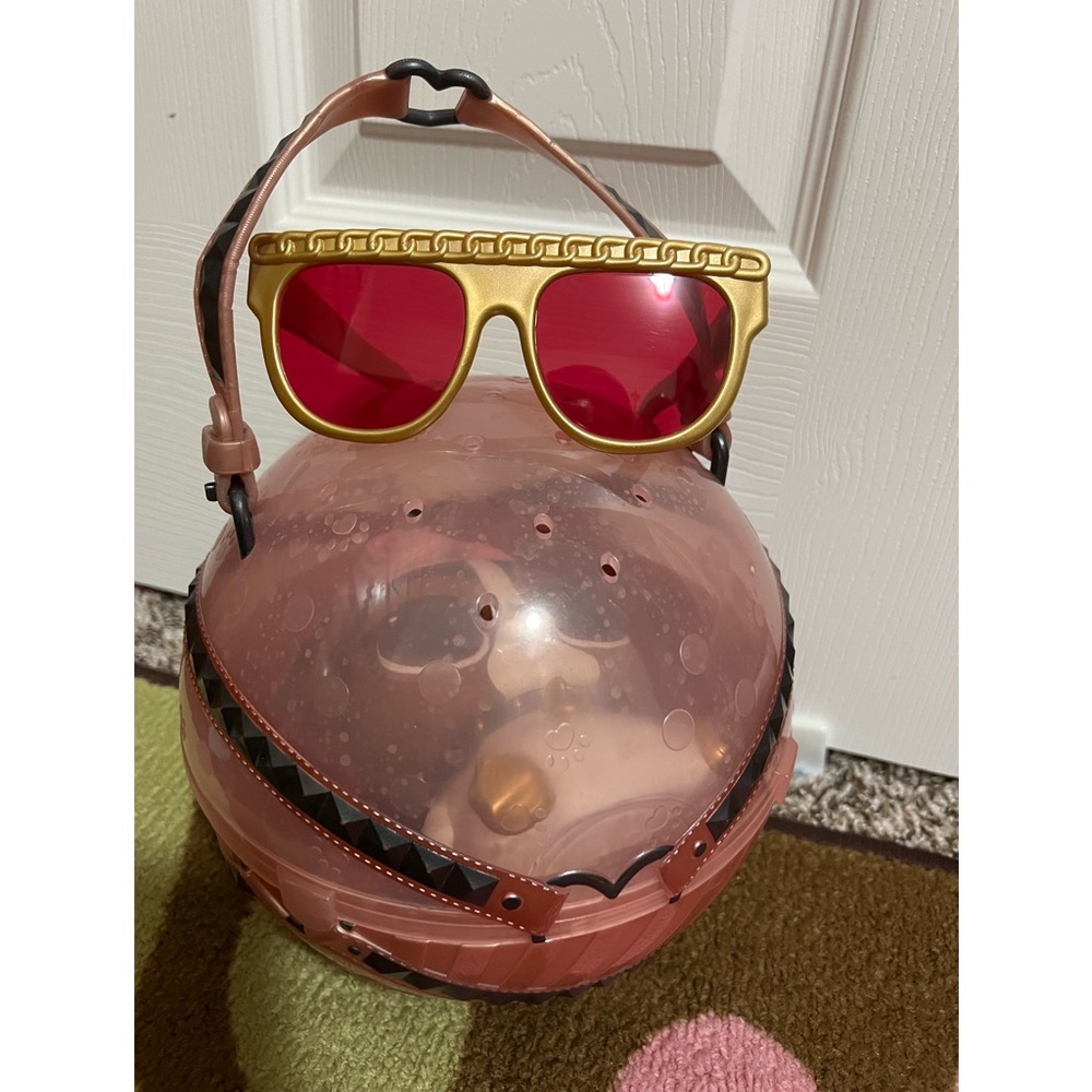 2018 LOL Surprise Biggie Pet Puppy Dog Piggy Bank MGA 7" Brown White Black Tan